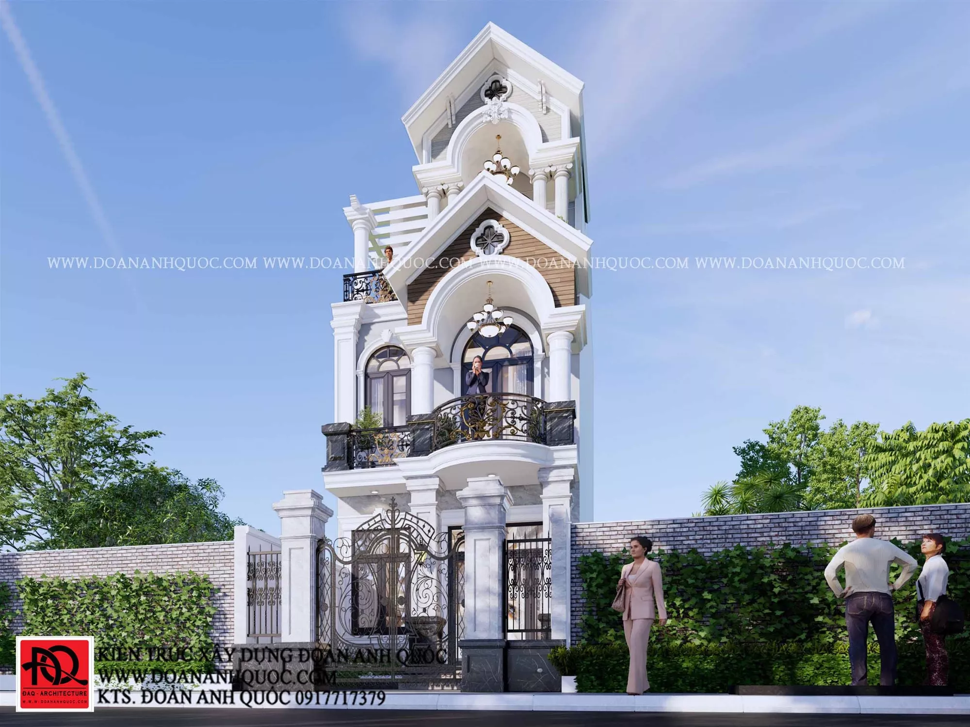thiết kế nhà phố 3 tầng tân cổ điển tại Phan Thiết bÌnh Thuận thiết kế nhà phố 3 tầng tân cổ điển tại Phan Thiết bÌnh Thuận